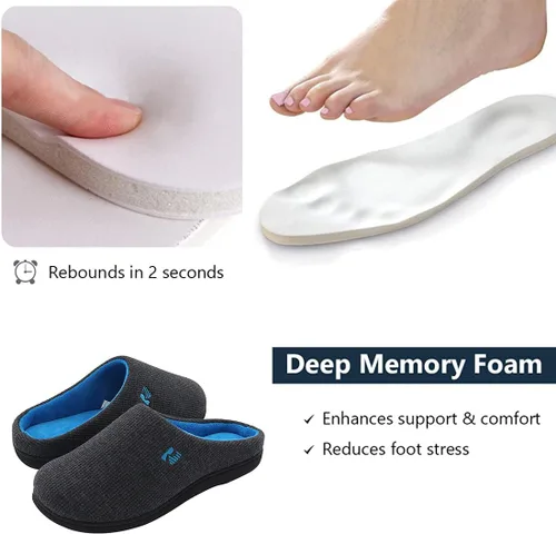 Miniatura 4 de RockDove Pantuflas originales de espuma viscoelástica bicolor para mujer, 5-12