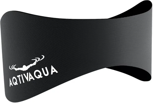 Miniatura 2 de AqtivAqua Diadema de natación para niños, adultos, hombres, mujeres, niños pequeños, tapones para los oídos (color negro, tamaño: M)