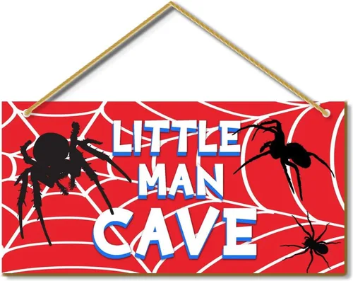 Miniatura 10 de Little Man Cave, decoración de habitación deportiva para niños, letrero de madera para puerta de bebé, decoración de pared para habitación de bebé