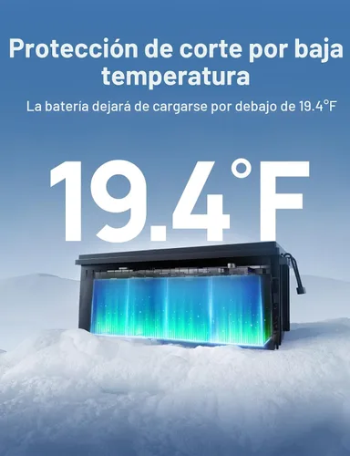 Miniatura 8 de ECO-WORTHY Batería LiFePO4 de 3584 Wh, 12 V, 280 Ah con Bluetooth y corte de baja temperatura, BMS integrado de 200 A, ciclo profundo para cámper