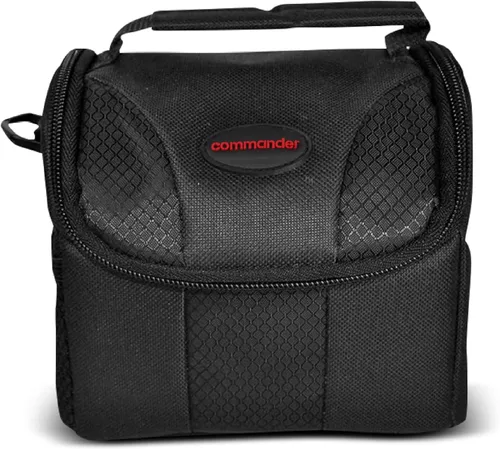 COMMANDER OPTICS Bolsa pequeña para cámara, resistente al agua, acolchado suave, bolsa de viaje compacta para cámaras Canon EOS, Nikon, Sony y más