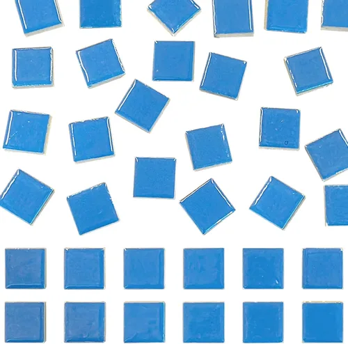 Miniatura 28 de 70 Piezas de Azulejos de Mosaico de Pétalos, Azulejos Cerámicos a Granel, Suministros de Piezas Cerámicas Manchadas, Kit de Piezas de Cerámica