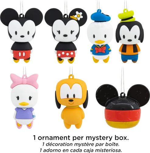 Miniatura 7 de Hallmark Adornos de Navidad de Disney Mickey Mouse Misterio, Resistente a Romper, Juego de 2