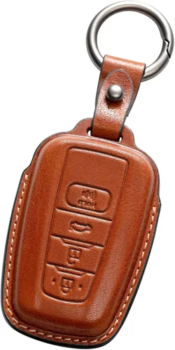 Compatible con Funda para Llavero Toyota de Cuero, Funda Protectora para Llavero Toyota Avalon Camry TRD Corolla Highlander Prius Prime RAV4 Prime