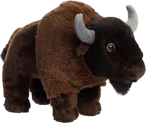 Miniatura 3 de Aurora® Animal de peluche de bisonte Eco Nation™ de fabricación responsable, ideal para aventuras de juego, perfecto para cumpleaños o simplemente