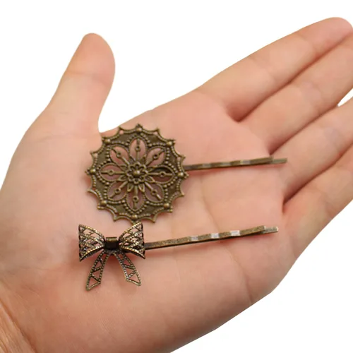 Miniatura 2 de Accesorios para el cabello vintage de metal floral, VPin_1
