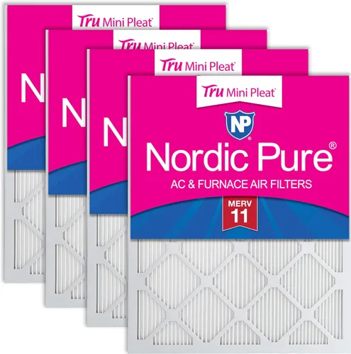 Miniatura 79 de Nordic Pure Filtros de aire para horno MERV 6 de 18 x 25 x 1 pulgadas (tamaño real: 17 1/2 x 24 1/2 x 3/4), color verde poliéster MERV 6, reduce