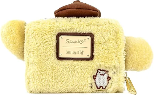 Miniatura 3 de Loungefly Sanrio Pompompurin - Cartera triple de felpa para cosplay Multi