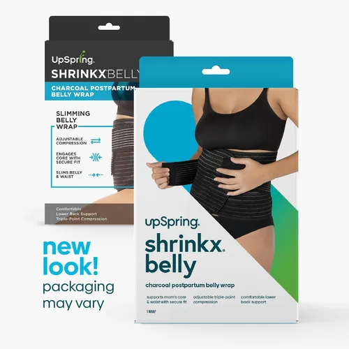 Miniatura 9 de Upspring Shrinkx Belly Charcoal Postpartum Belly Wrap, Adjustable Postpartum Belly Band to Support, Slim and Smooth After Baby