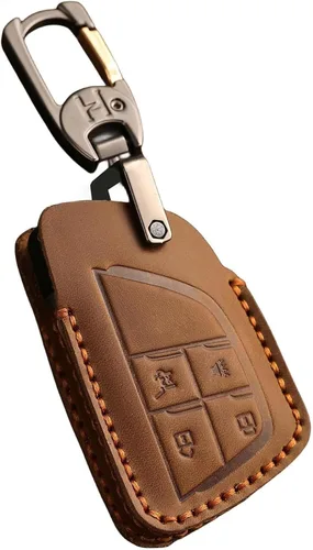 Miniatura 13 de Funda de cuero para llavero de 4 botones para GMC compatible con Hummer Yukon XL Sierra Acadia Canyon, para Chevy Tahoe Colorado Suburban Silverado