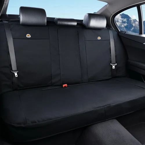 Miniatura 10 de Coverado Fundas de Asiento de Automóvil Delanteras, Fundas de Asiento Universales de Lona para Automóviles, Paquete de 2 Cojines de Asiento de Gris