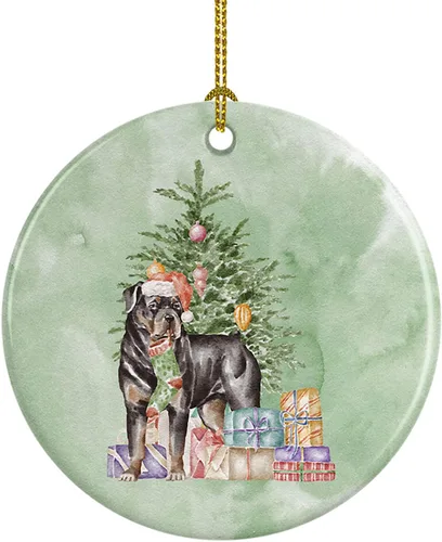 Miniatura 58 de Caroline's Treasures Bulldog, Bulldog inglés #2 y árbol de cerámica adorno colgante para árbol de Navidad, decoración colgante para el hogar