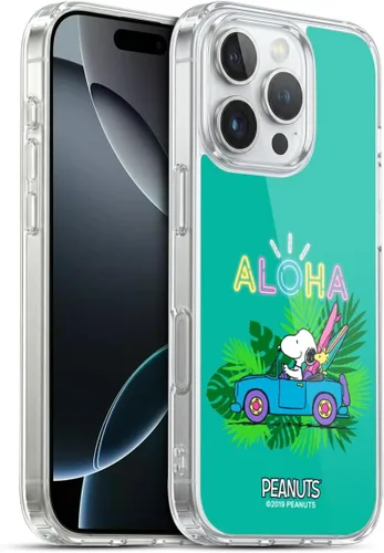 Miniatura 99 de Head Case Designs Peanuts Tropical Surf Snoopy Aloha Disco Gel Funda con licencia oficial [protección de grado militar] compatible con Apple iPhone