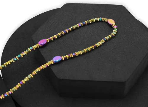 Miniatura 19 de Cuentas de cintura africana elásticas hechas a mano, colección Radiance, cuentas de cintura brillantes lujosas y elegantes