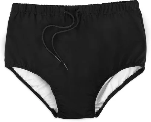 AQX Pañales de natación reutilizables para adultos con necesidades especiales, cubierta de plástico para pañales a prueba de fugas, pantalón de goma