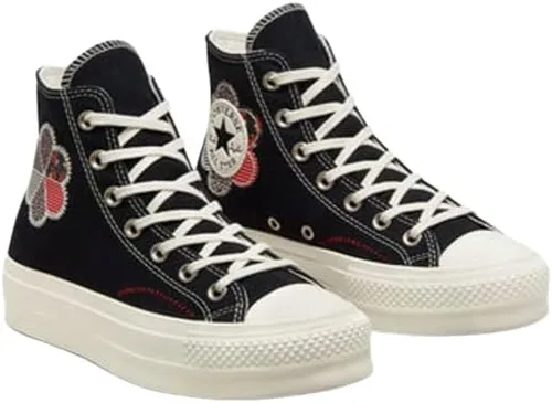 Miniatura 5 de Converse Chuck All Star Lift - Tenis para mujer con diseño de patchwork Sz 7, Varios