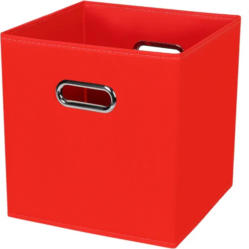 Miniatura 21 de Cubos de Almacenamiento Plegables Negros, Cajas de Almacenamiento de Tela, Organizadores de Cubos con Asas Duales para Organizador del Hogar, Juego