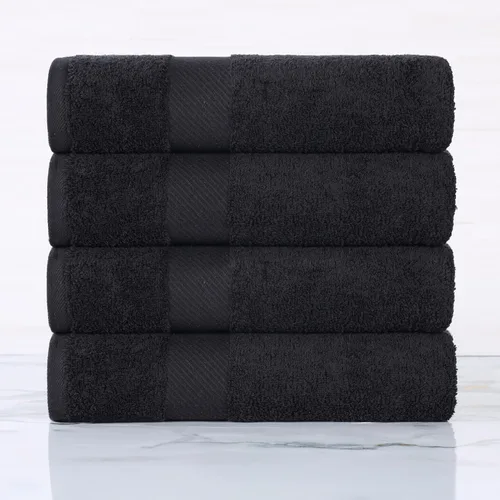 Miniatura 2 de SUPERIOR Kendell - Juego de 4 toallas de baño de algodón egipcio, absorbentes, para la ducha, artículos esenciales para el spa, toallas grandes