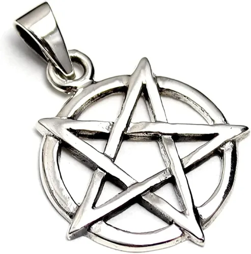 Miniatura 3 de COSUMOSU Inverted Pentacle Devil star 925 Sterling Silver Pendant Charm