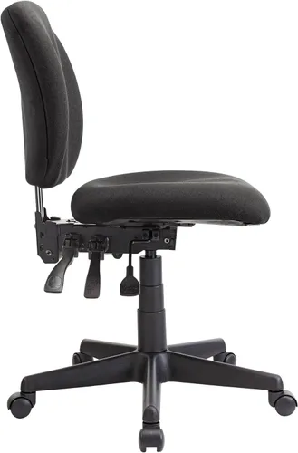 Miniatura 4 de Workpro™ - Silla - Silla de trabajo multifunción de tela de movilidad, negro/negro x 39 pulgadas de alto x 20 pulgadas de ancho - 39 pulgadas