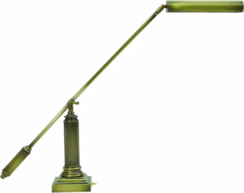 House Of Troy P10-191-71 Counter Balance - Lámpara portátil de 26 pulgadas para piano/escritorio, latón antiguo