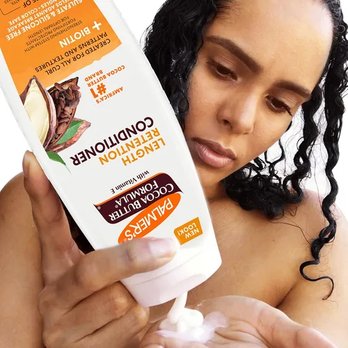 Miniatura 6 de Palmer's Acondicionador de retención de longitud de manteca de cacao y biotina, 13.5 onzas
