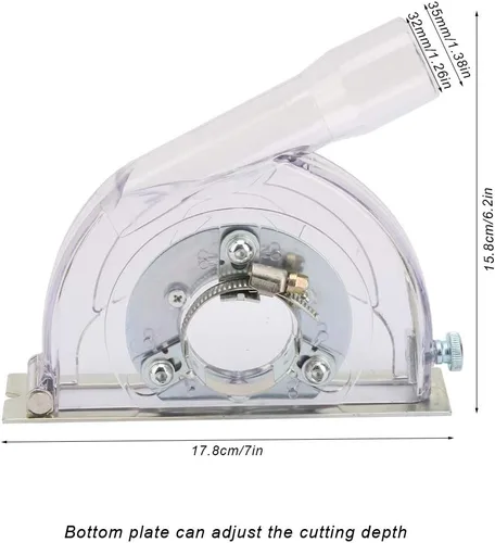 Miniatura 2 de Cubierta de polvo profesional amoladora angular protector de corte cubierta de polvo de pulido cubierta para amoladora angular de 100/125/5.906 in
