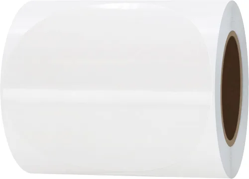 Hybsk Etiquetas adhesivas de sello transparente, 3 pulgadas, etiquetas de oblea circulares redondas/etiquetas 200 por rollo (3 pulgadas redondas)