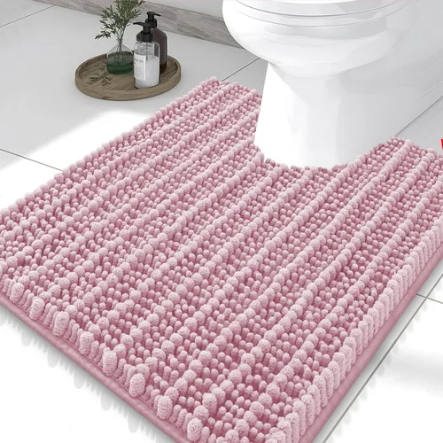 Miniatura 228 de Smiry Alfombras de Baño 24x16 pulgadas, Alfombras de Baño de Chenilla Extra Suaves y Absorbentes, Respaldo de Goma Antideslizante, Lavable a Máquina