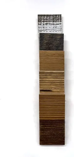 Miniatura 5 de Tablones de madera de granero, paneles de pared de madera para decoración de granja, tablones de madera recuperada de dos capas pegadas