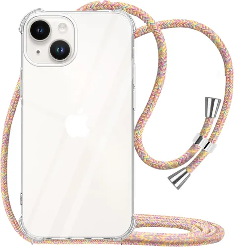 Miniatura 8 de Funda para iPhone 11 con cuello transparente para colgar y colgar en el hombro, cubierta de teléfono cruzada, para mujeres y niñas, funda protectora