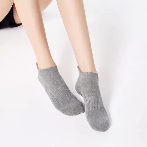 Miniatura 35 de Calcetines de yoga con dedos de pilates con empuñaduras para mujer, antideslizantes, acolchados, florales, calcetines tobilleros para baile de ballet
