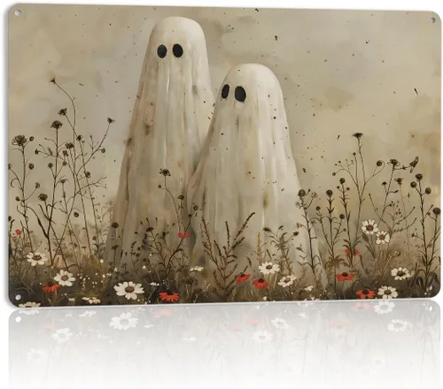 Miniatura 18 de Decoración de pared de fantasma de Halloween, decoración de fiesta de Halloween para interiores y exteriores, decoración espeluznante para el hogar
