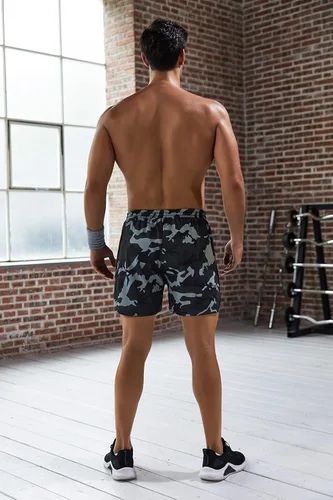 Miniatura 3 de COOFANDY Paquete de 2 pantalones cortos de entrenamiento de gimnasio para hombre, pantalones de malla ligeros para culturismo, entrenamiento