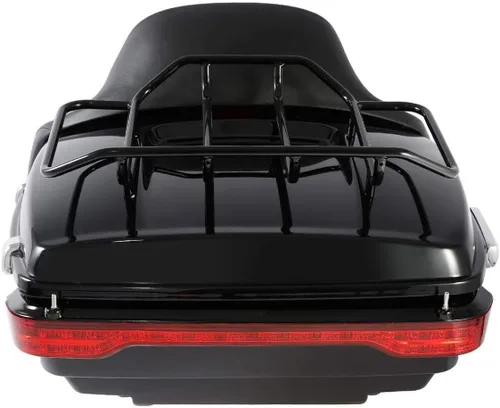 Miniatura 2 de TCMT Caja de maletero para motocicleta King con respaldo y portaequipajes, conjunto de luz trasera, para Harley Davidson 2014-2025 Touring CVO Road