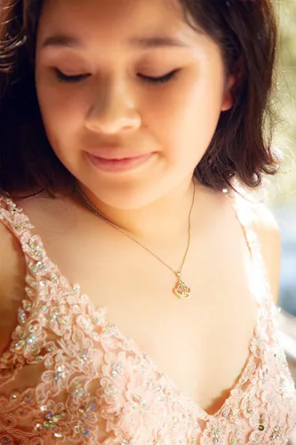 Miniatura 4 de Collar o aretes de plata de ley para regalo de quinceañera, regalo dulce para niñas de 15 años con 15 circonita cúbica brillante, Circonita cúbica