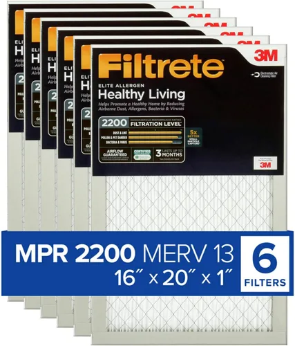 Miniatura 11 de Filtrete AC Furnace Air Filter, Elite Allergen, Bacteria & Virus Filter, Electrostatic Air Cleaning Filter