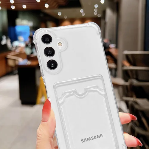 Miniatura 34 de Tuokiou Funda para Samsung Galaxy A14 5G, Fundas Protectoras Transparentes con Ranura para Tarjetas, Funda Cartera de TPU Suave Ajustada Resistente