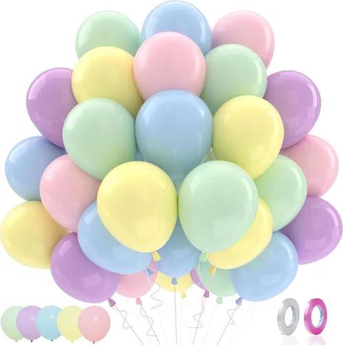 Miniatura 15 de Patimate Juego de globos de confeti negro y dorado, kit de 50 piezas de globos de látex de confeti metálico dorado negro y blanco de 12 pulgadas