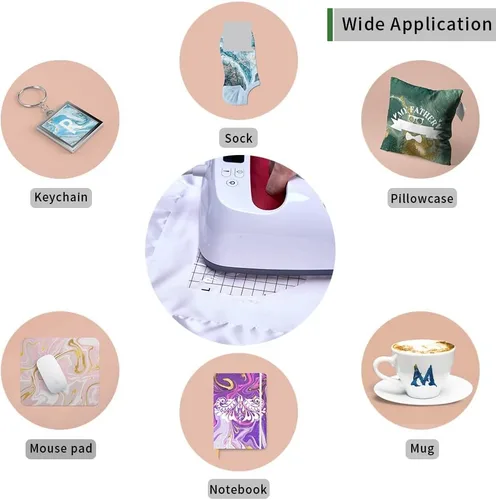 Miniatura 3 de Hojas de transferencia de sublimación, papel de sublimación de mármol de acuarela, papel de transferencia para camisetas en blanco, vasos, vasos