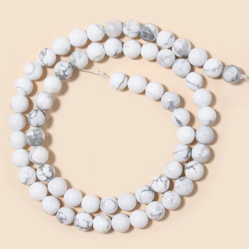 Miniatura 13 de Cuentas redondas sueltas de tigre de lapislázuli natural de 0.315 pulgadas (0.315 in), piedra curativa para hacer joyas, manualidades, pulseras