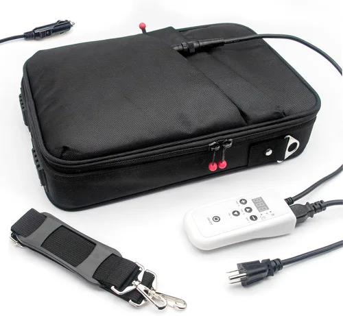 Calentador portátil de piedras calientes eléctrico para spa, calentador de toallas secas, controlador digital, bolsa de calefacción con adaptador