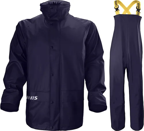 Miniatura 2 de NAVIS MARINE Rain Suit for Men Heavy Duty Workwear Waterproof Jacket with Bib Pants 3 Pieces
