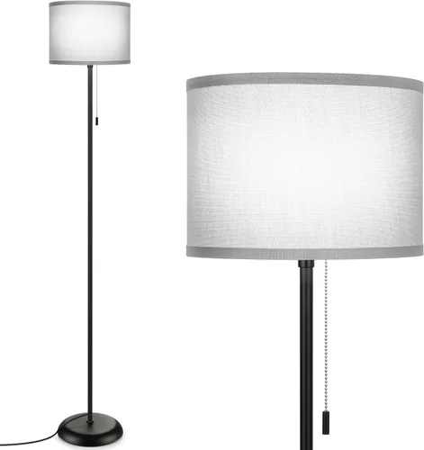 Miniatura 10 de FOLKSMATE Lámpara de pie para sala de estar, lámparas LED modernas y sencillas, lámpara alta para dormitorio, niños, oficina, sala de lectura, luz