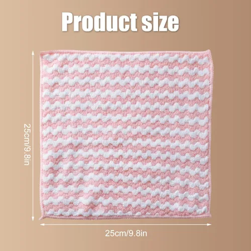 Miniatura 5 de HOTBEST Paño de limpieza de microfibra fácil de limpiar, suave, absorbente, reutilizable, de microfibra, paño de pulido para vidrio, espejos