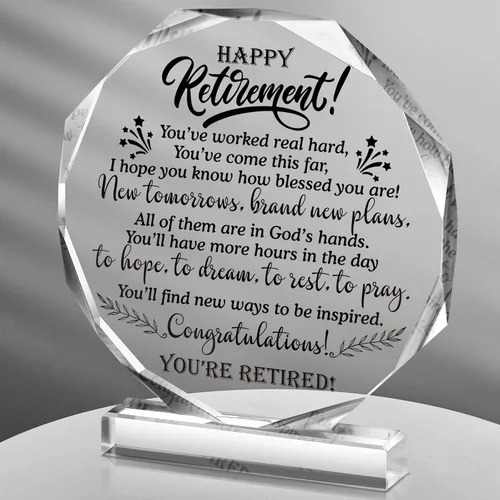 Miniatura 13 de Chunful Regalos Felices de Jubilación para Mujeres y Hombres Que Te Enorgullezca Recuerdo y Pisapapeles Placa de Jubilación Inspiradora Regalos