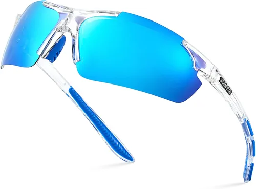 Miniatura 31 de Lentes de sol polarizados deportivos para hombres y mujeres, con diseño envolvente, UV400, para correr, béisbol, sóftbol, ciclismo, conducción