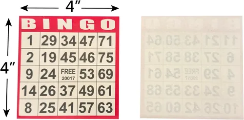 Miniatura 3 de JUNWRROW Tarjetas de papel para juego de bingo – 500 hojas (100 libros de 5 colores) – Tarjetas desechables de 4"x4" – Ideal para personas mayores
