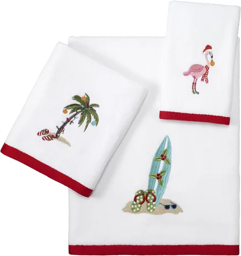 Miniatura 2 de Avanti Linens - Toalla de baño, algodón suave y absorbente (colección Flamingo Jingle)