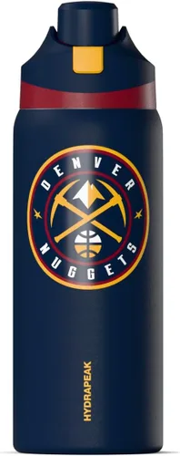 Miniatura 32 de Hydrapeak Botella de agua aislada con licencia oficial de la NBA Phoenix Suns Oasis de 32 onzas con tapa de botón y asa integrada, botella deportiva